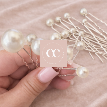 Single Pin Pearl 18 Piece Set - Silver