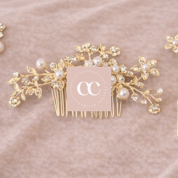 Golden Hair Pin 3 Piece Set